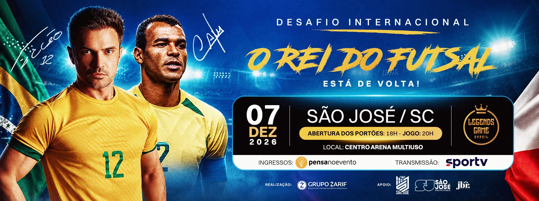 Brasil x Polônia - Legends Game Brasil