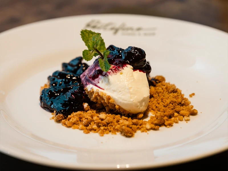 39. Cheesecake de Blueberry