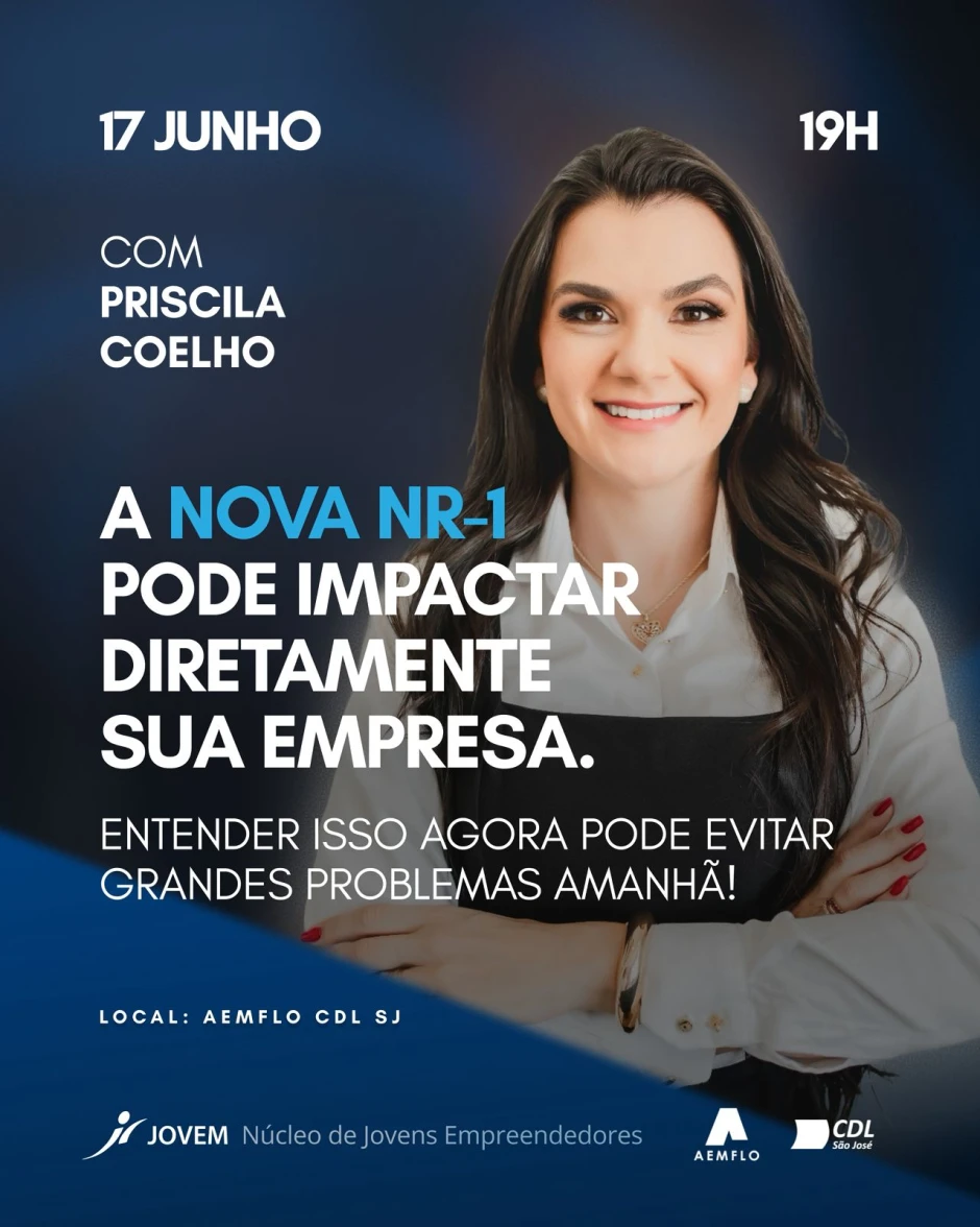 A nova NR-1 pode impactar diretamente sua empresa, com Priscila Coelho