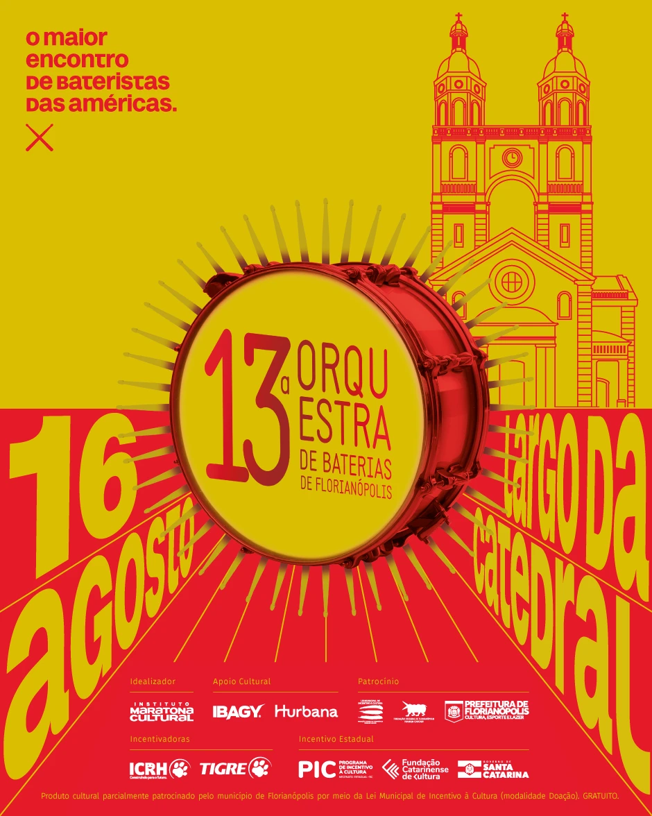 Inscrição para Bateristas - 13ª Orquestra de Baterias de Florianópolis