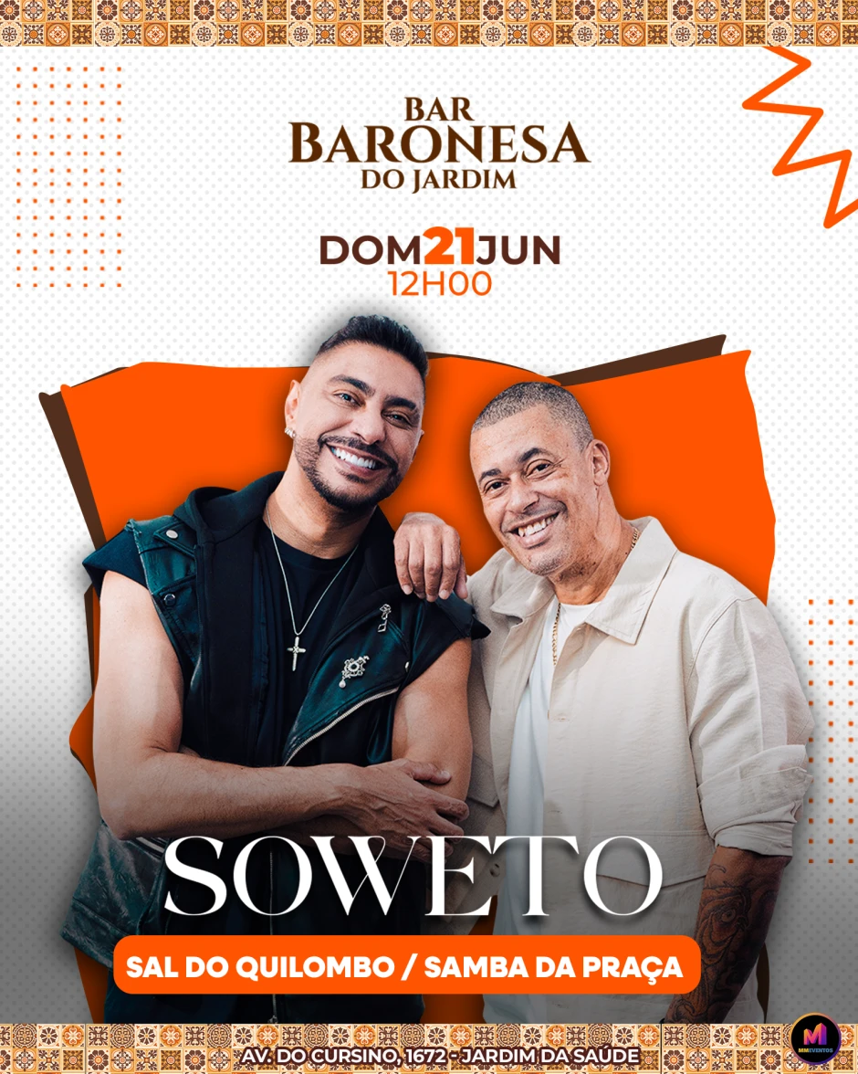 🔸GRUPO SOWETO + SAL DO QUILOMBO - 21.06 ✔️
