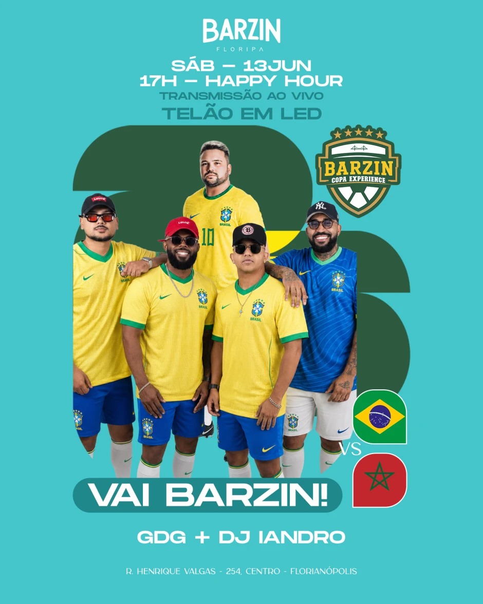 BARZIN SÁBADO 13/06 - VAI BARZIN! - GDG + DJ IANDRO