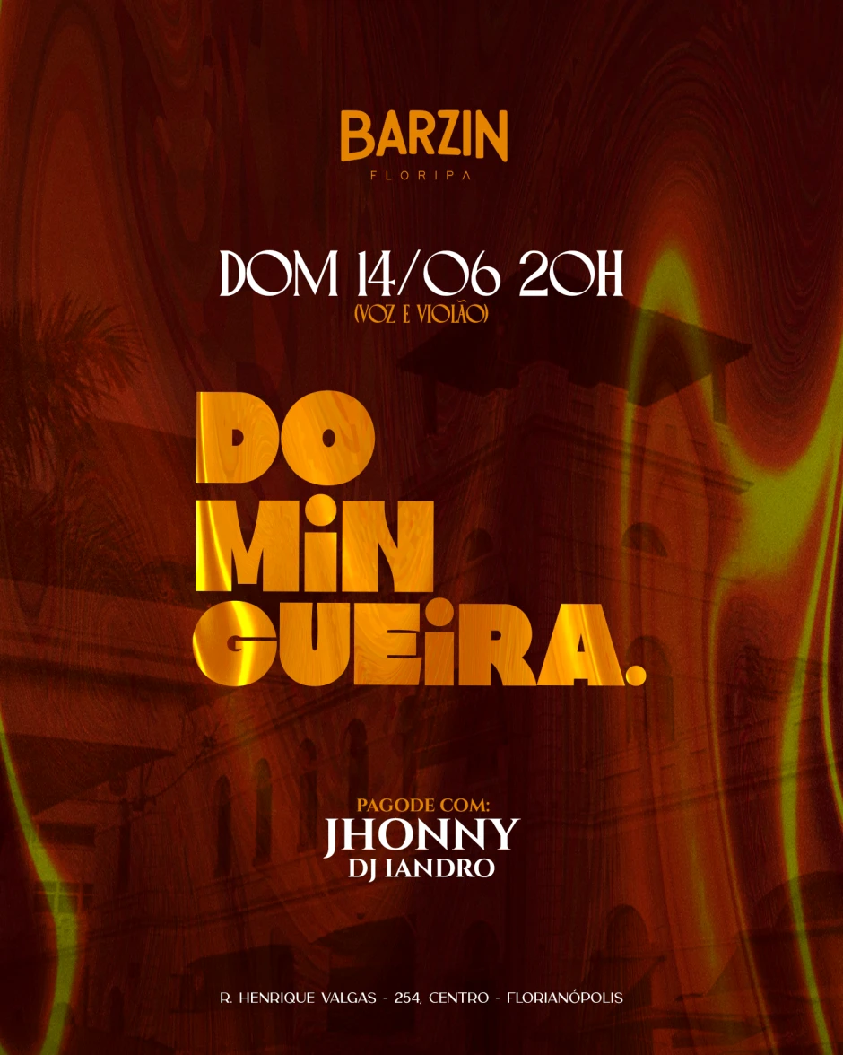 BARZIN DOMINGO 14/06 - DOMINGUEIRA - JHONNY + DJ IANDRO