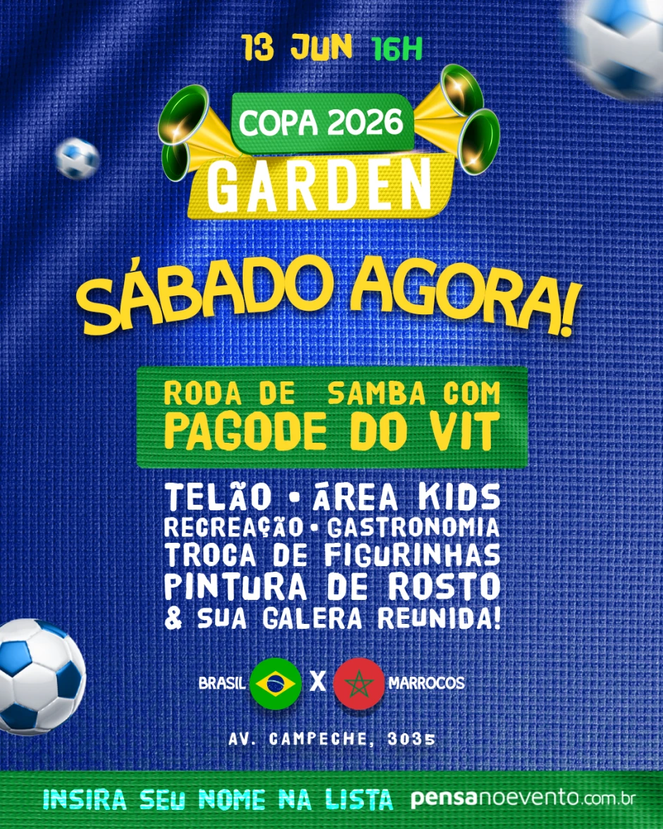 Copa no Garden - Brasil x Marrocos