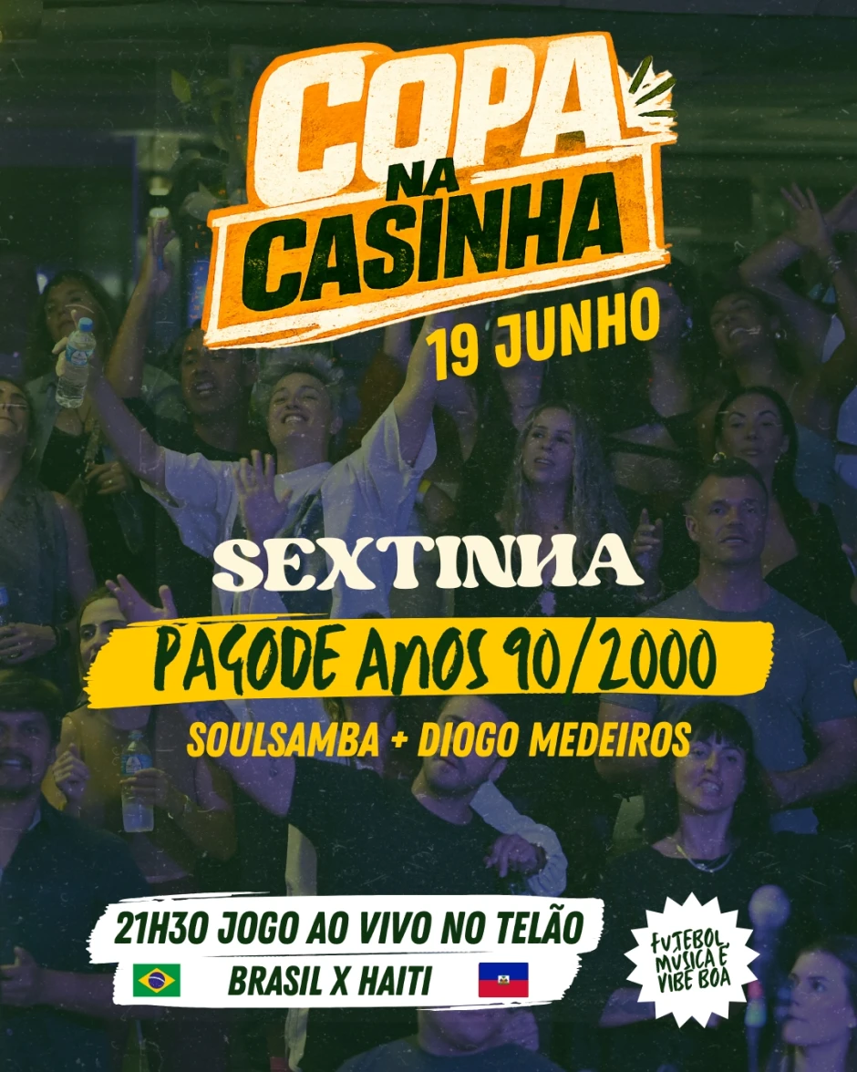 Copa na Casinha: Brasil x Haiti na Sextinha!