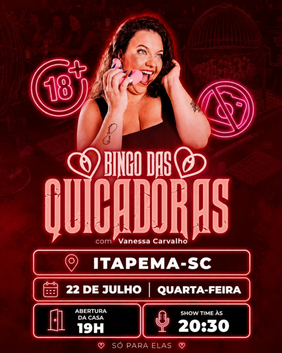 Bingo das Quicadoras com Vanessa Carvalho