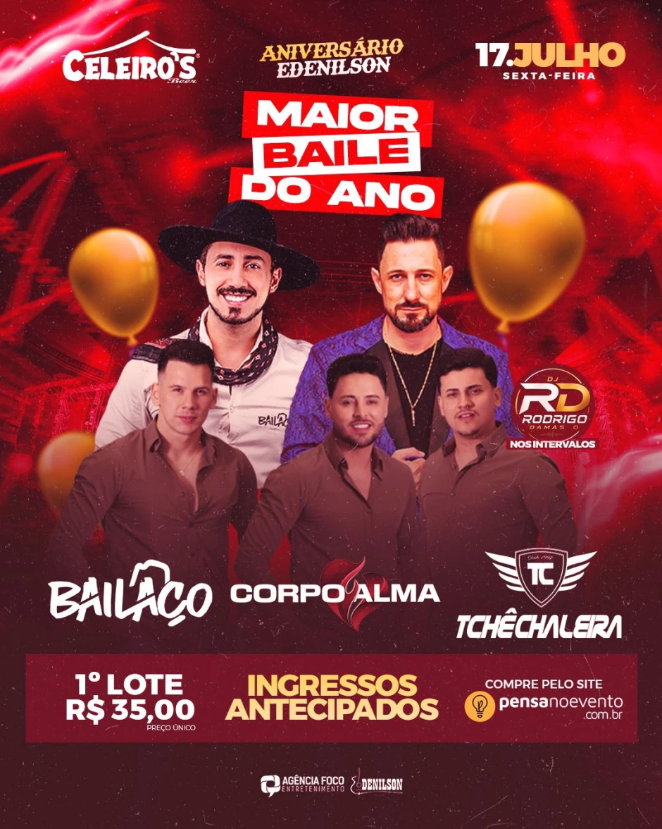 MAIOR BAILE DO ANO: Aniversário Edenilson