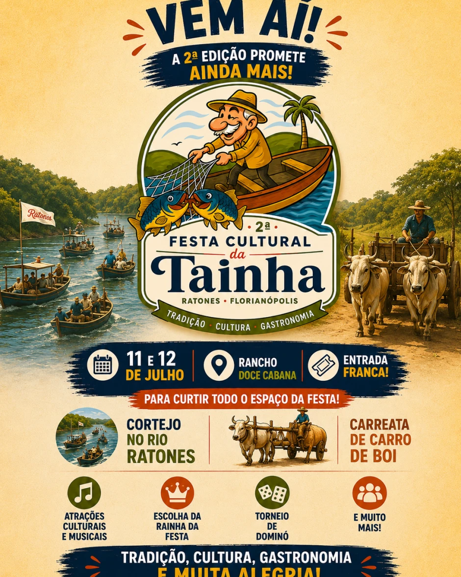 2ª Festa Cultural da Tainha – Ratones | Entrada Gratuita