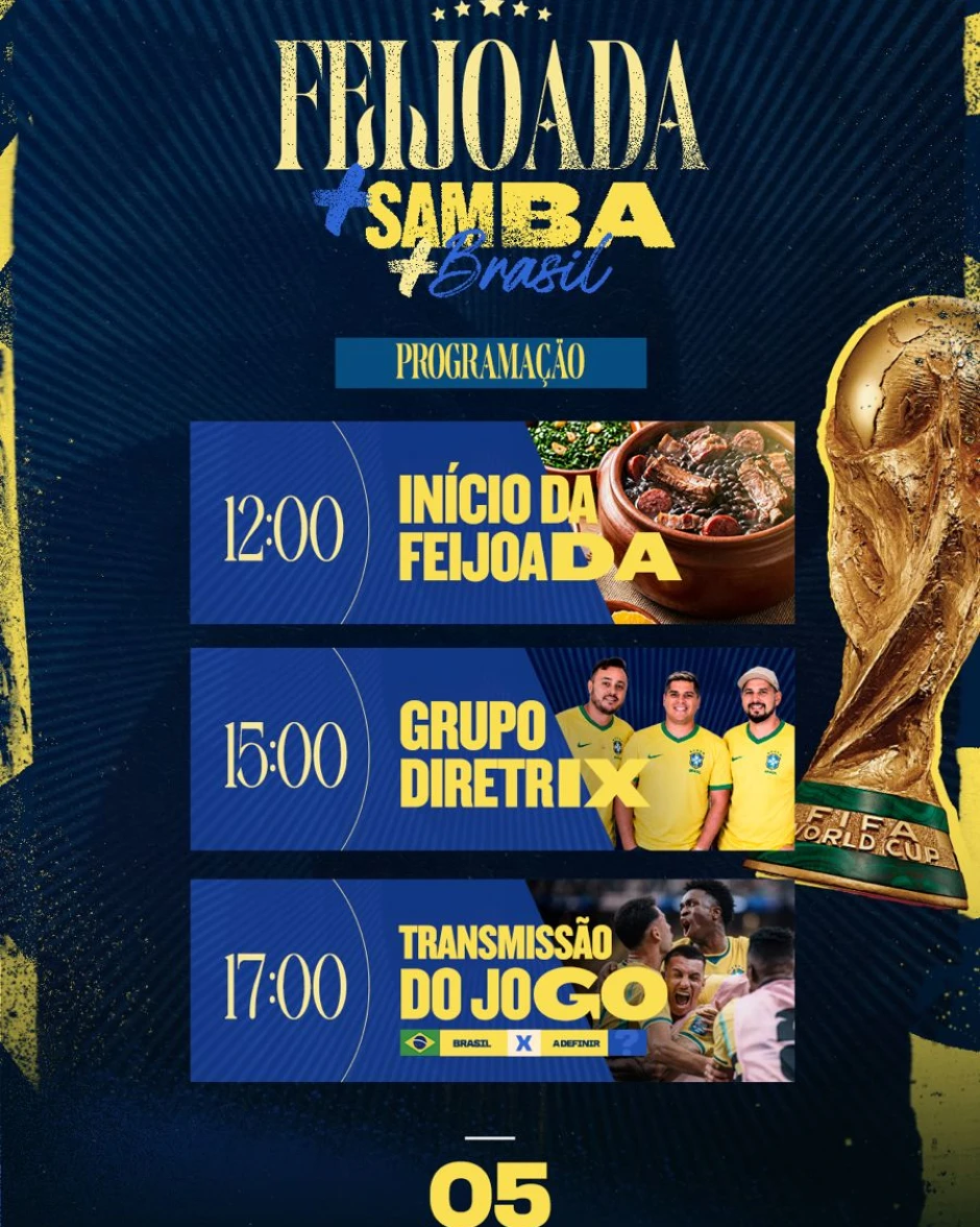 FEIJOADA + SAMBA + BRASIL