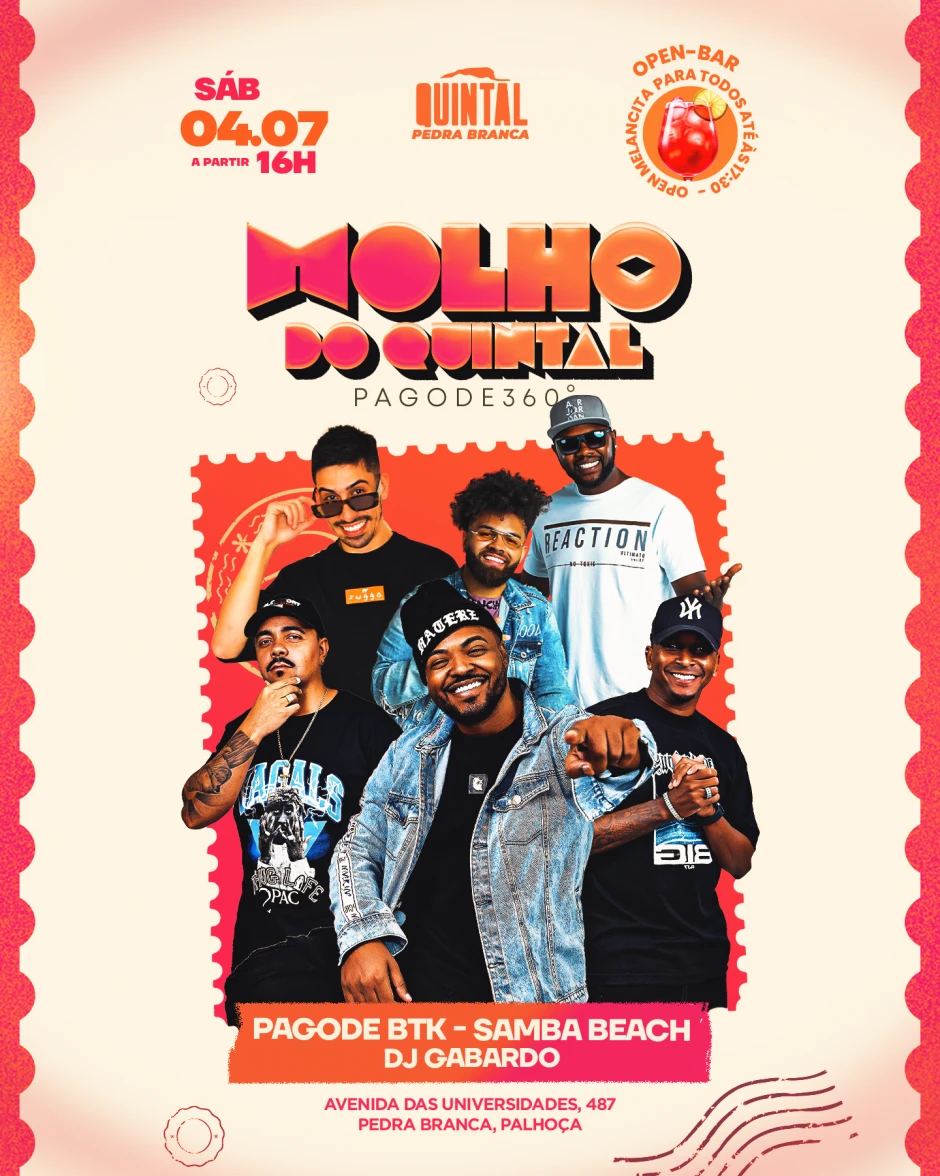 MOLHO DO QUINTAL - Pagode BTK + Samba Beach + Dj Gabardo