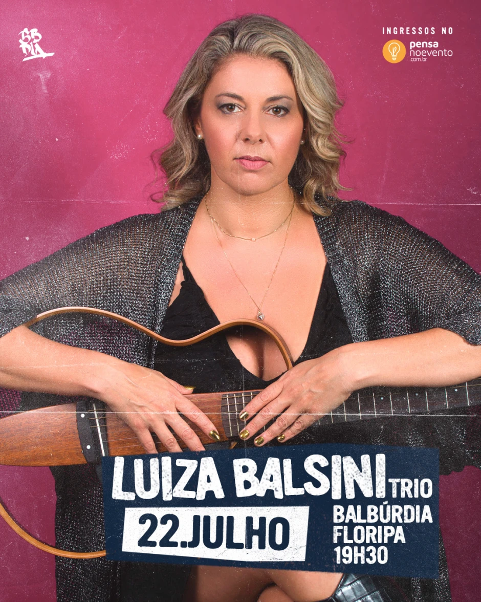 Luiza Balsini Trio pop nacional e internacional