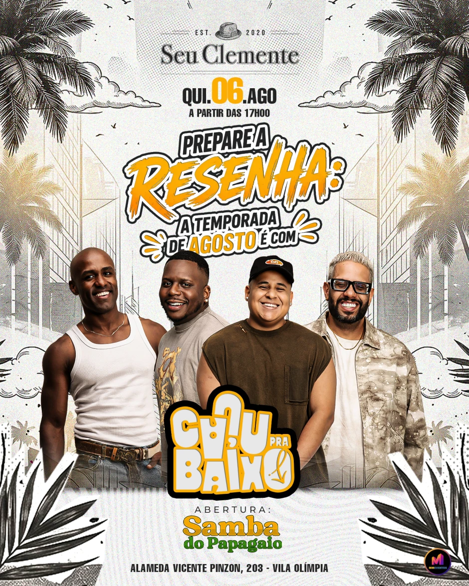 🟢 SAMBA CAJU PRA BAIXO & AMIGOS - 06.08 ✔️