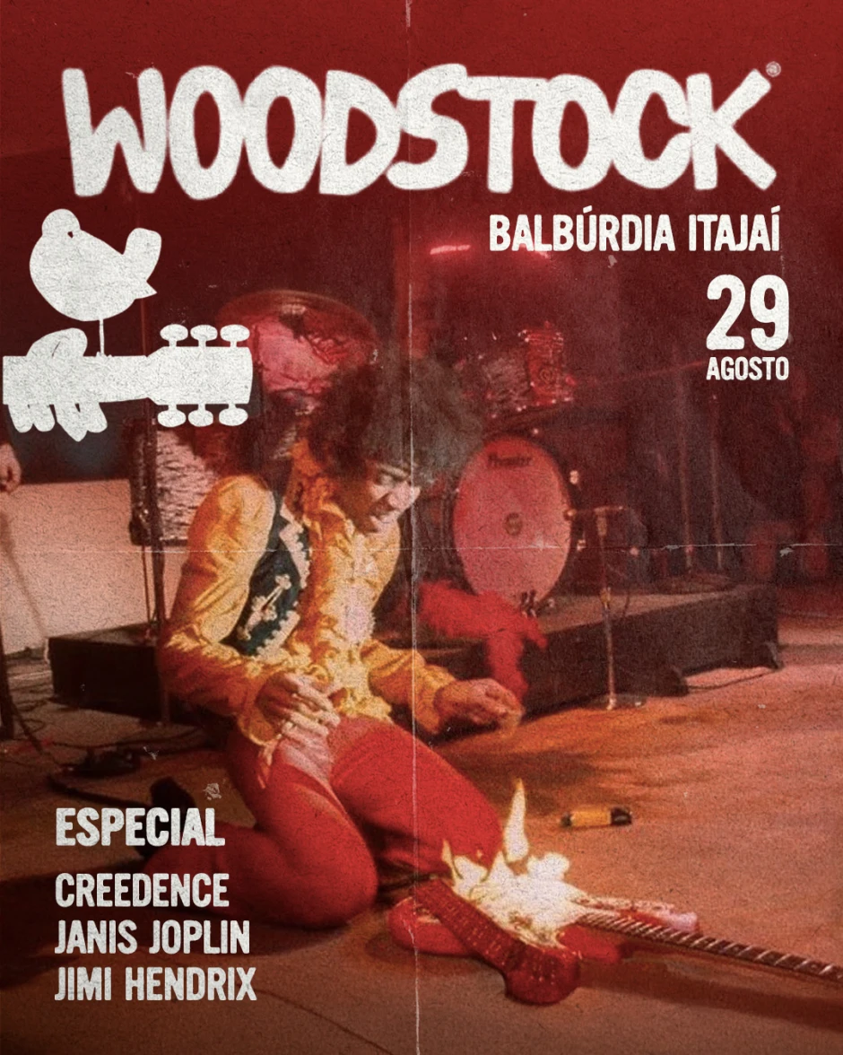 WOODSTOCK BALBÚRDIA - CREEDANCE + JANIS JOPLIN + JIMI HENDRIX