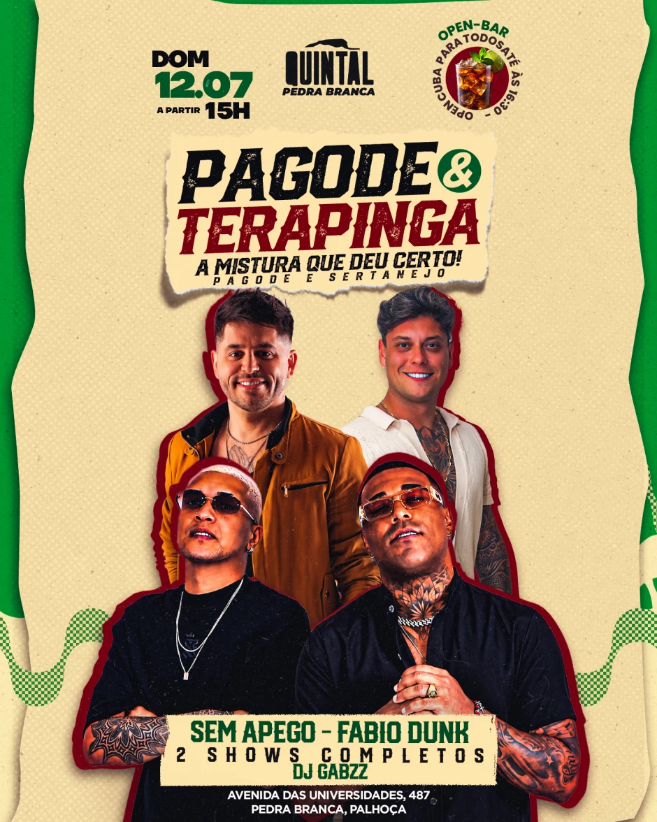 PAGODE & TERAPINGA - Sem Apego + Fábio Dunk + Dj Gabzz