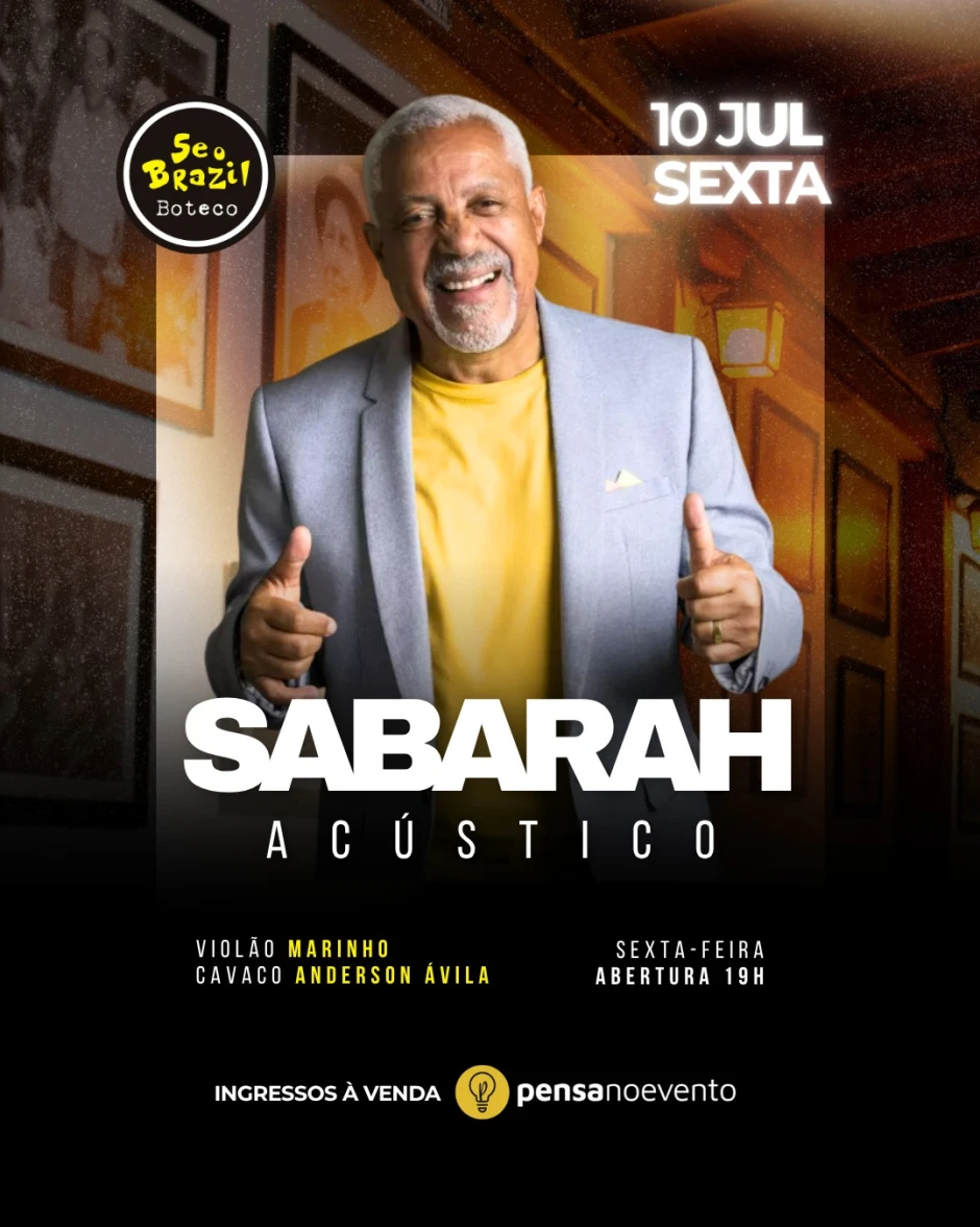 Sabarah Acústico: uma noite para ouvir, sentir e se emocionar