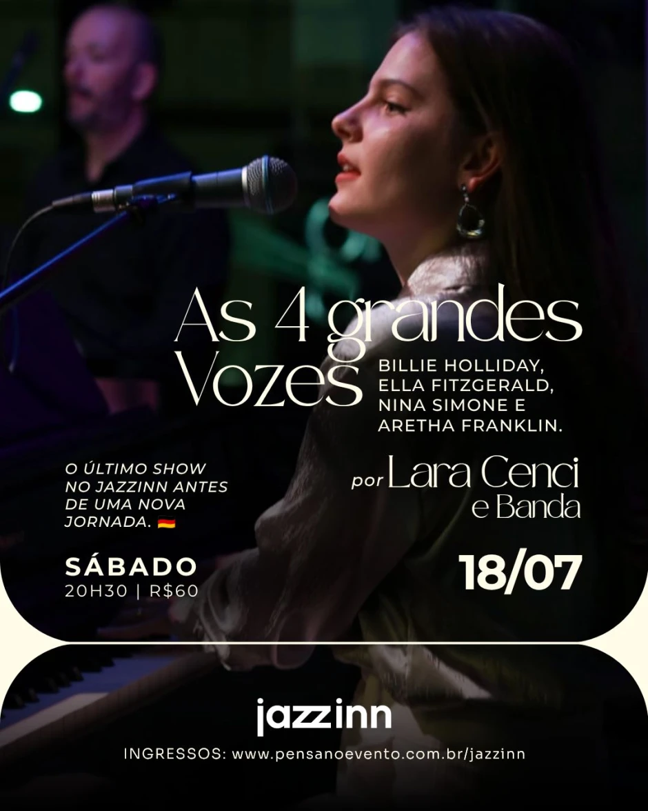 AS 4 GRANDES VOZES por LARA CENCI e Banda