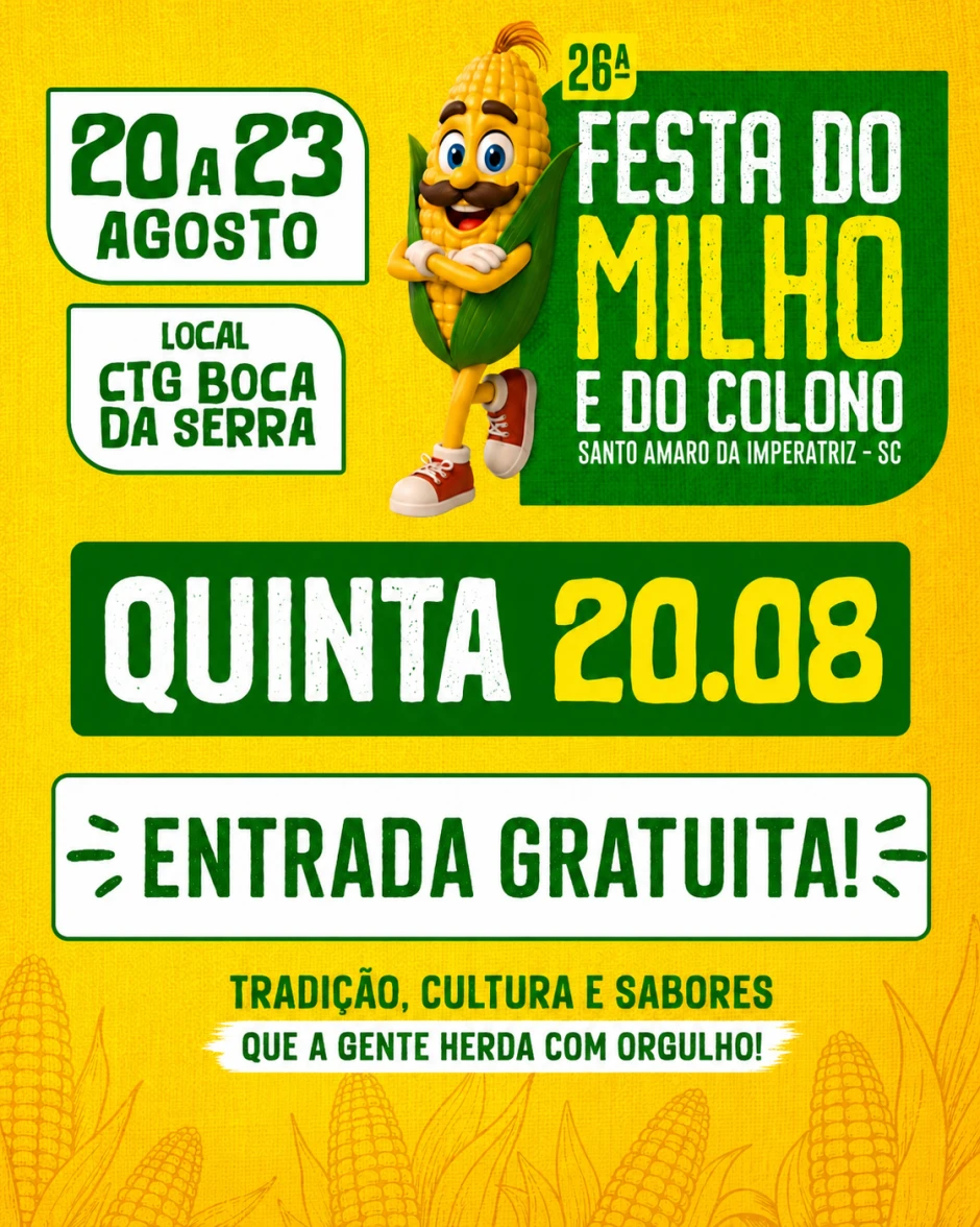 26ª Festa do Milho e do Colono - Quinta-feira