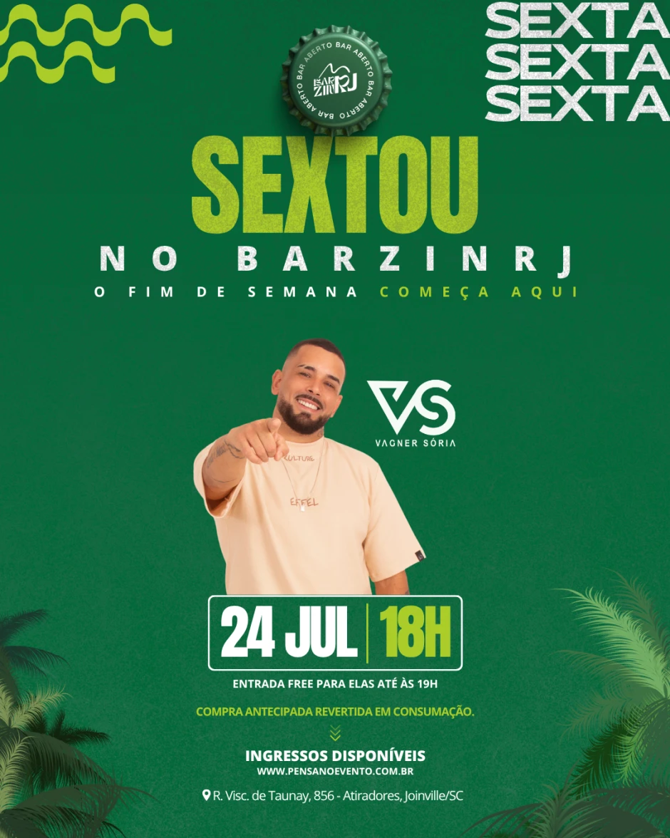 Sextou no BarzinRj: Vagner Sória