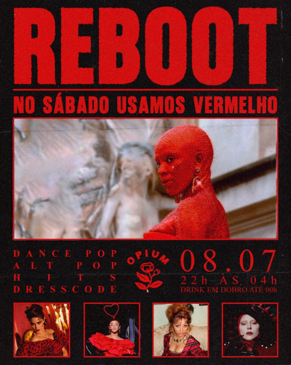REBOOT - No sábado usamos vermelho.