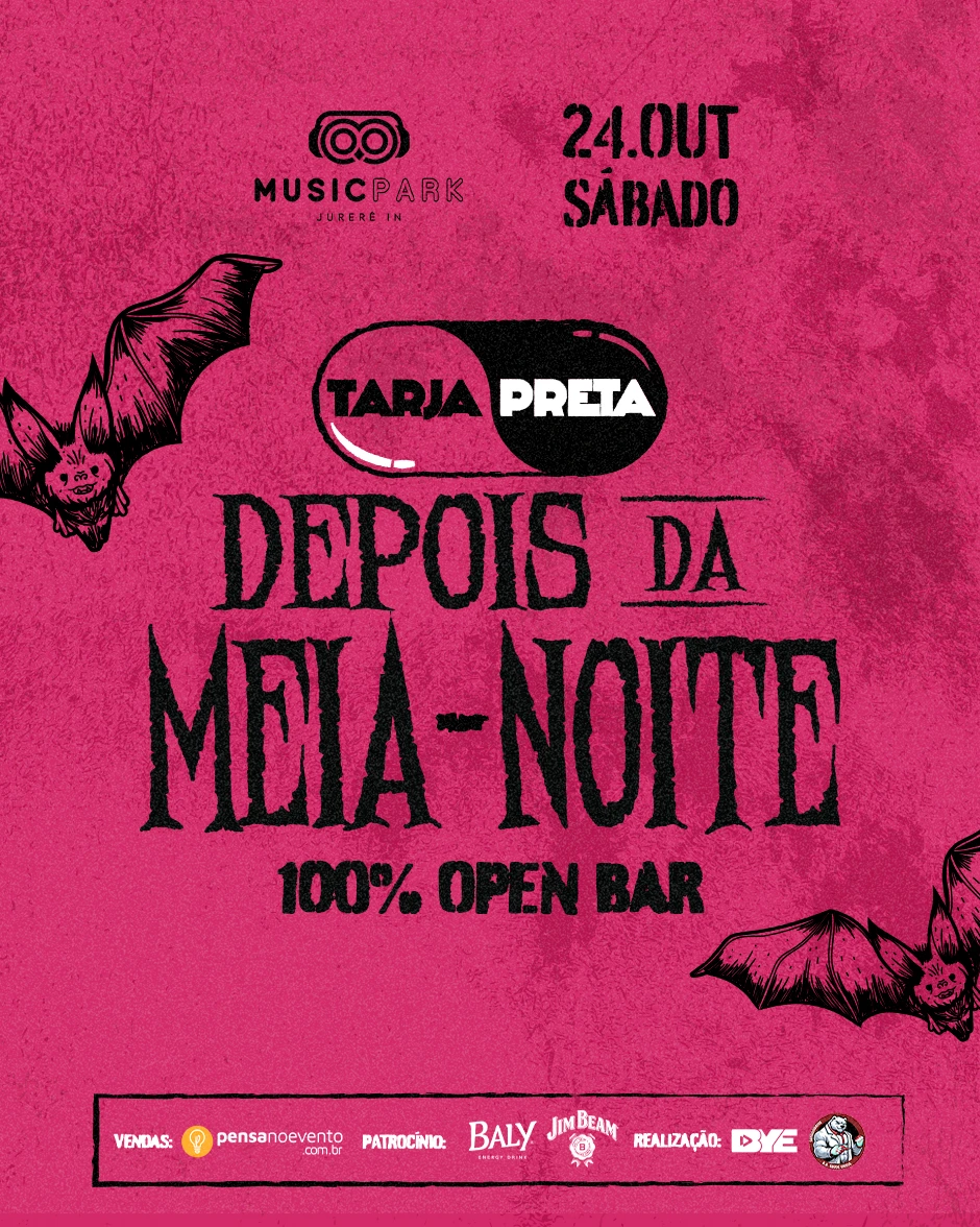 Tarja Preta Open Bar - DJ Petroski - Halloween