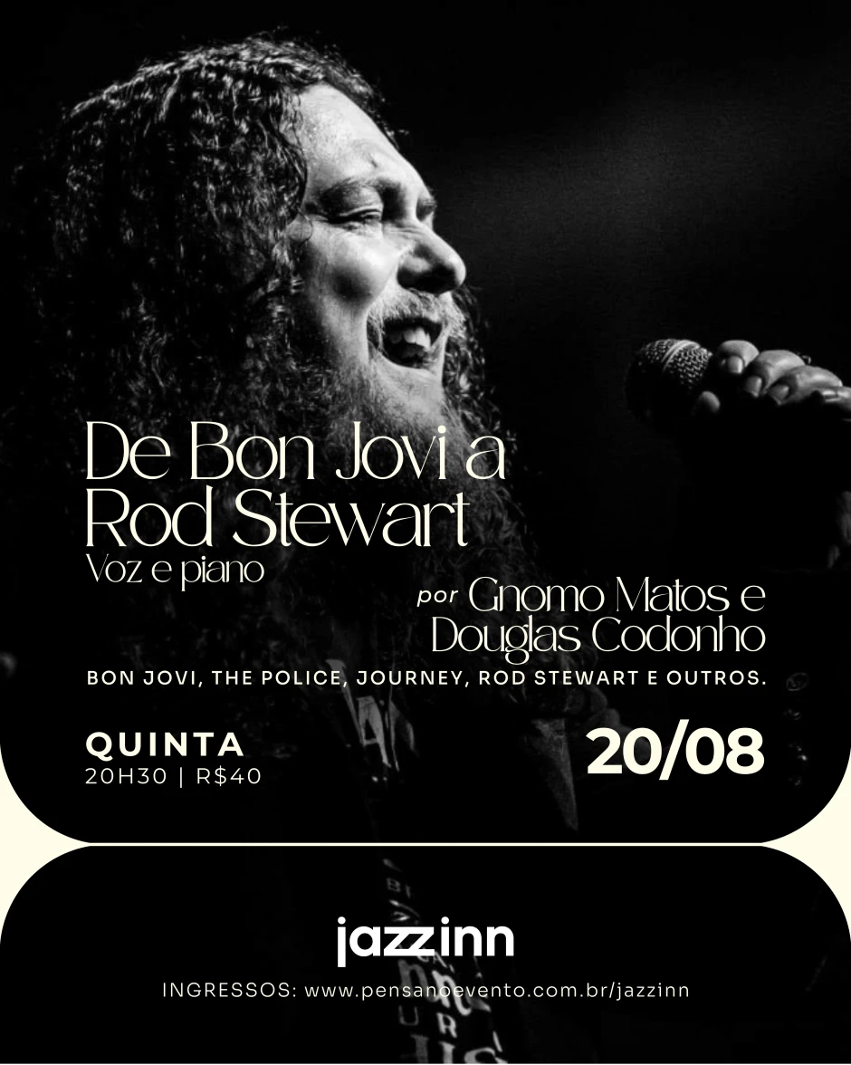 De BON JOVI a ROD STEWART por Gnomo Matos e Douglas Codonho