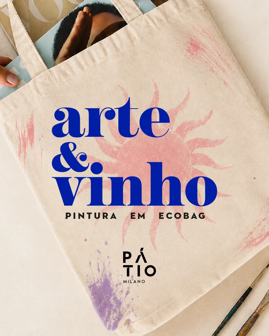 Arte&Vinho - Pintura em Ecobags
