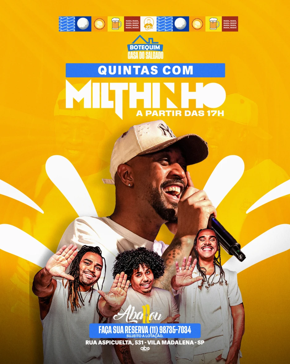 Botequim Casa do Salgado | Quinta-feira