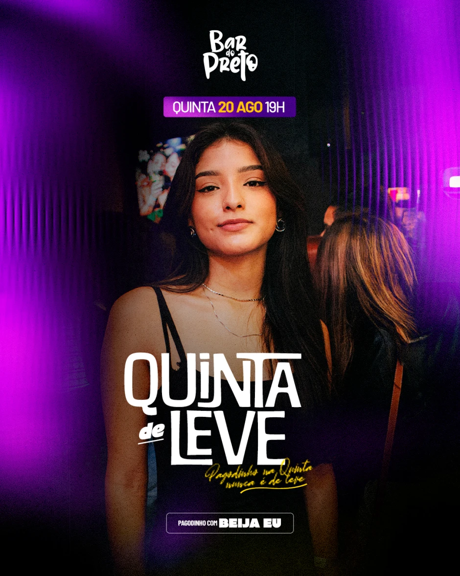 Qui.20.Ago - QUINTA DE LEVE