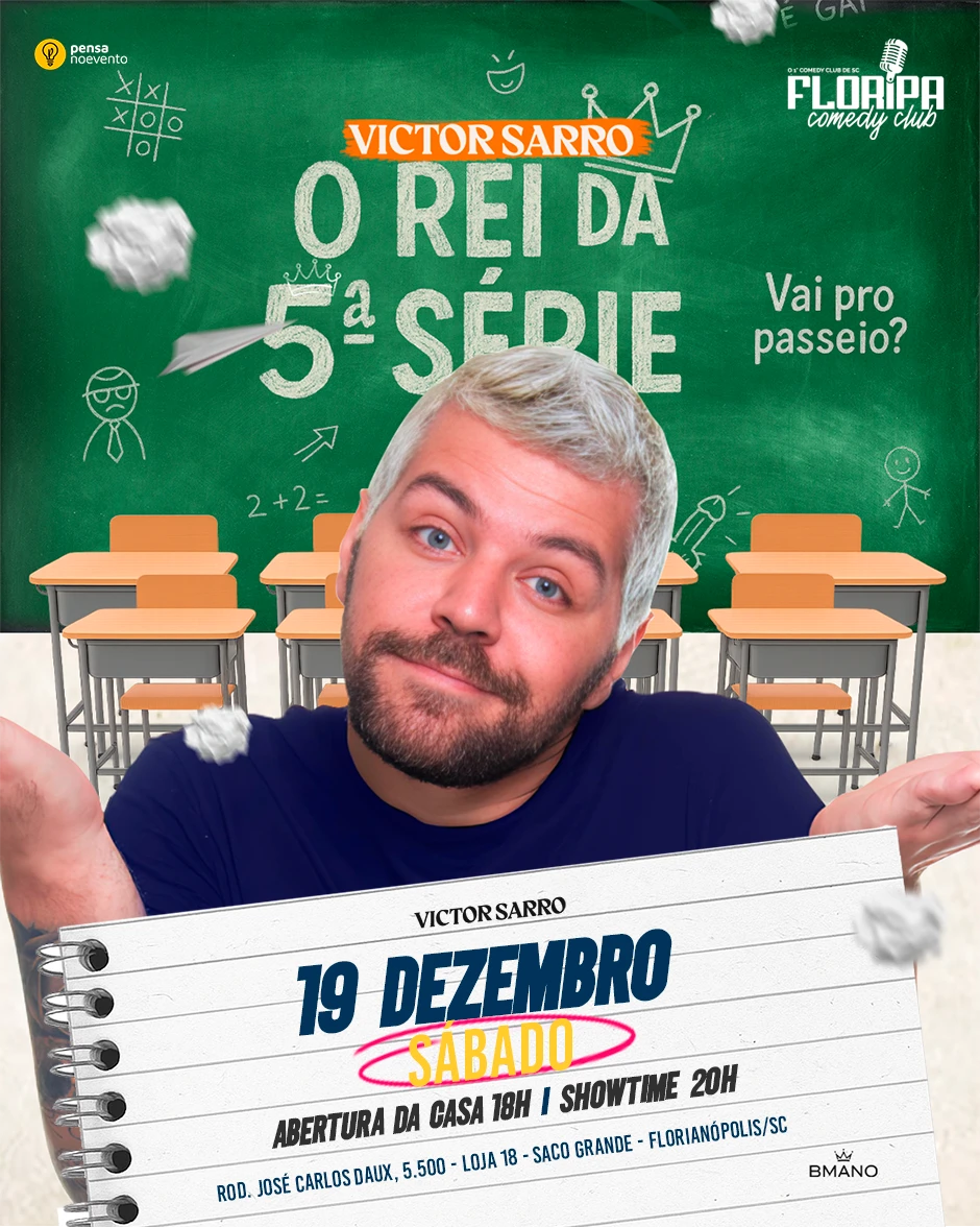 VICTOR SARRO - O REI DA 5° SÉRIE - 20h