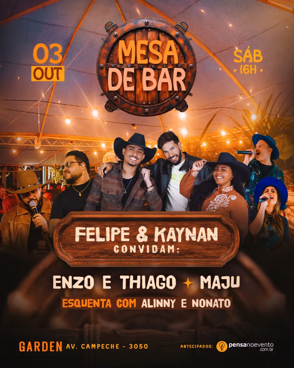 Garden Apresenta: Mesa de Bar