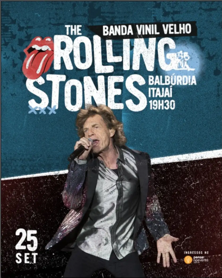 ESPECIAL ROLLING STONES COM A BANDA VINIL VELHO