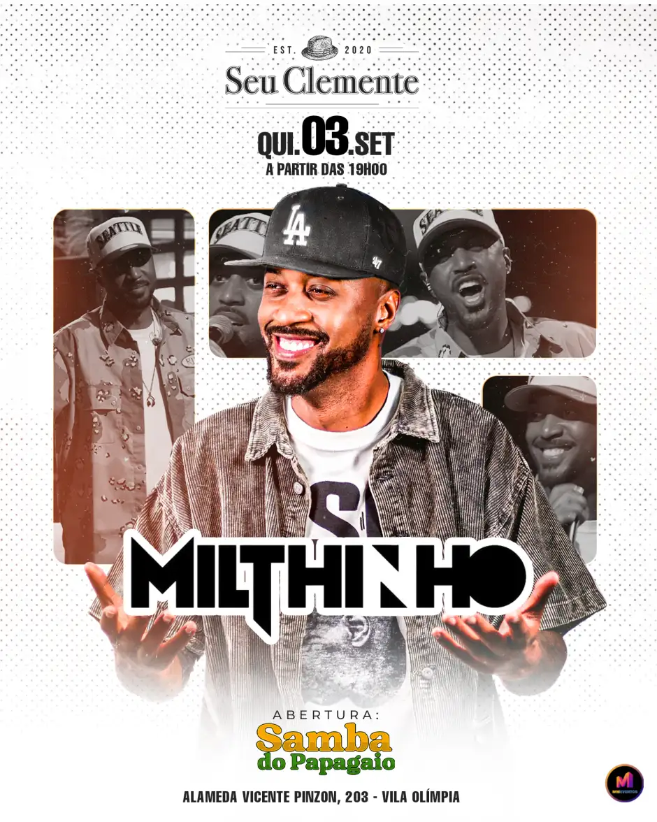 🟢 PAGODE DO MILTHINHO - QUINTA 03.09 ✔️