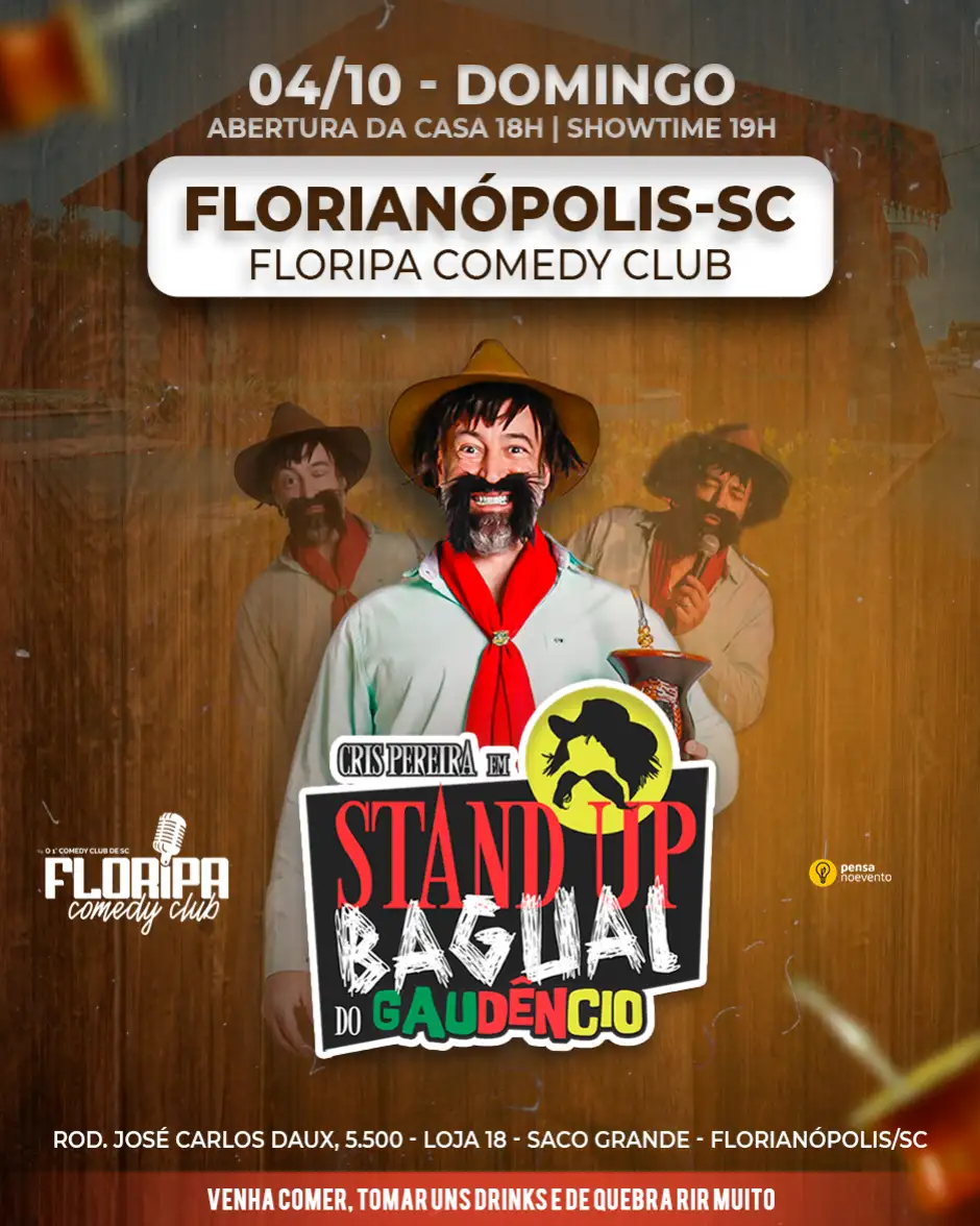 STAND UP BAGUAL DO GAUDÊNCIO (Domingo) - 19h