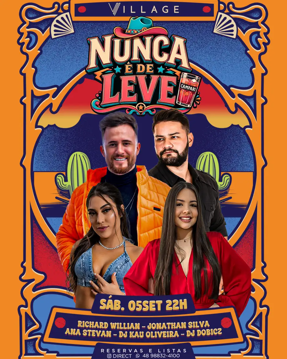 NUNCA É DE LEVE