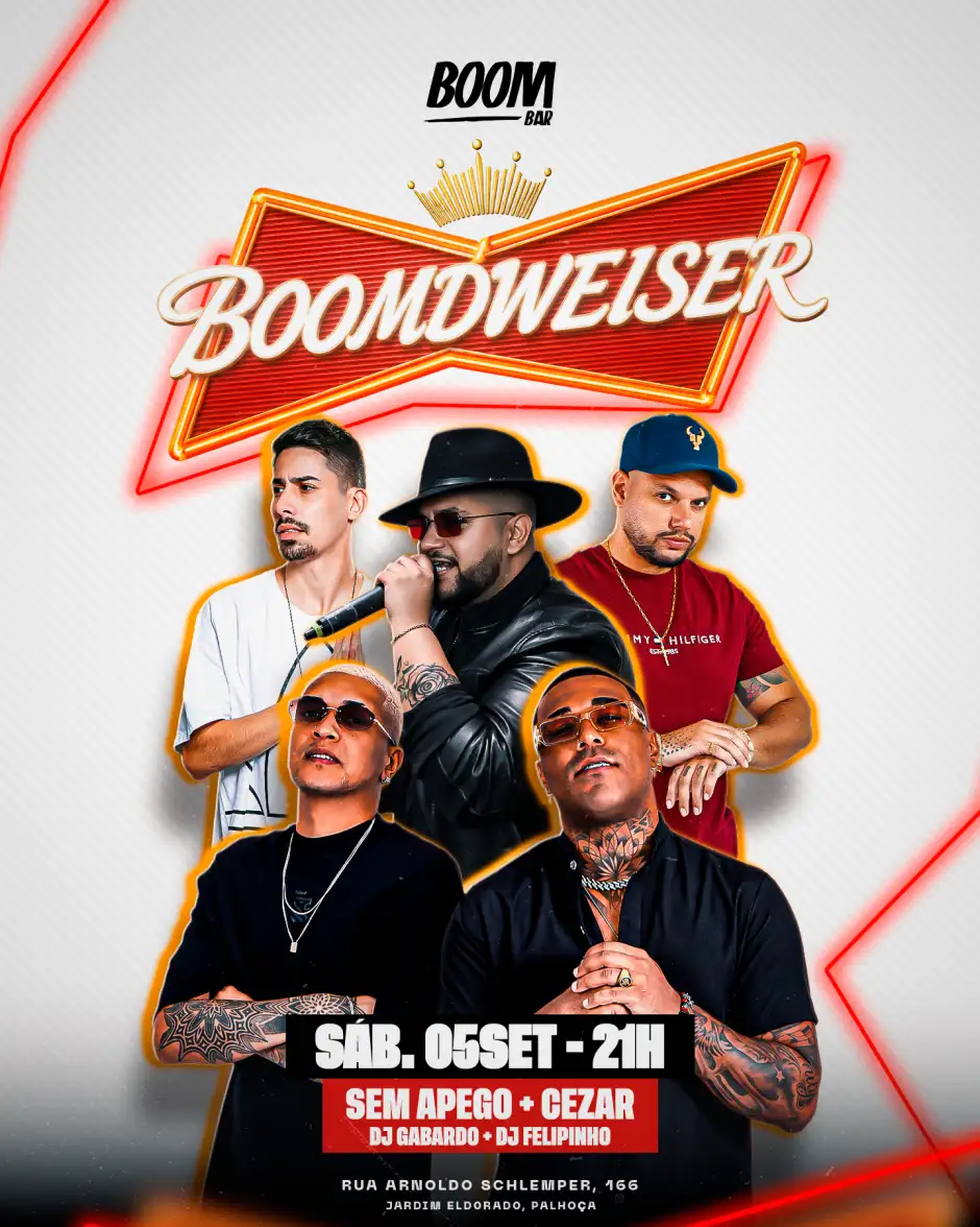 BOOMDWEISER - SEM APEGO + PART. CEZAR + DJ FELIPINHO + DJ GABARDO