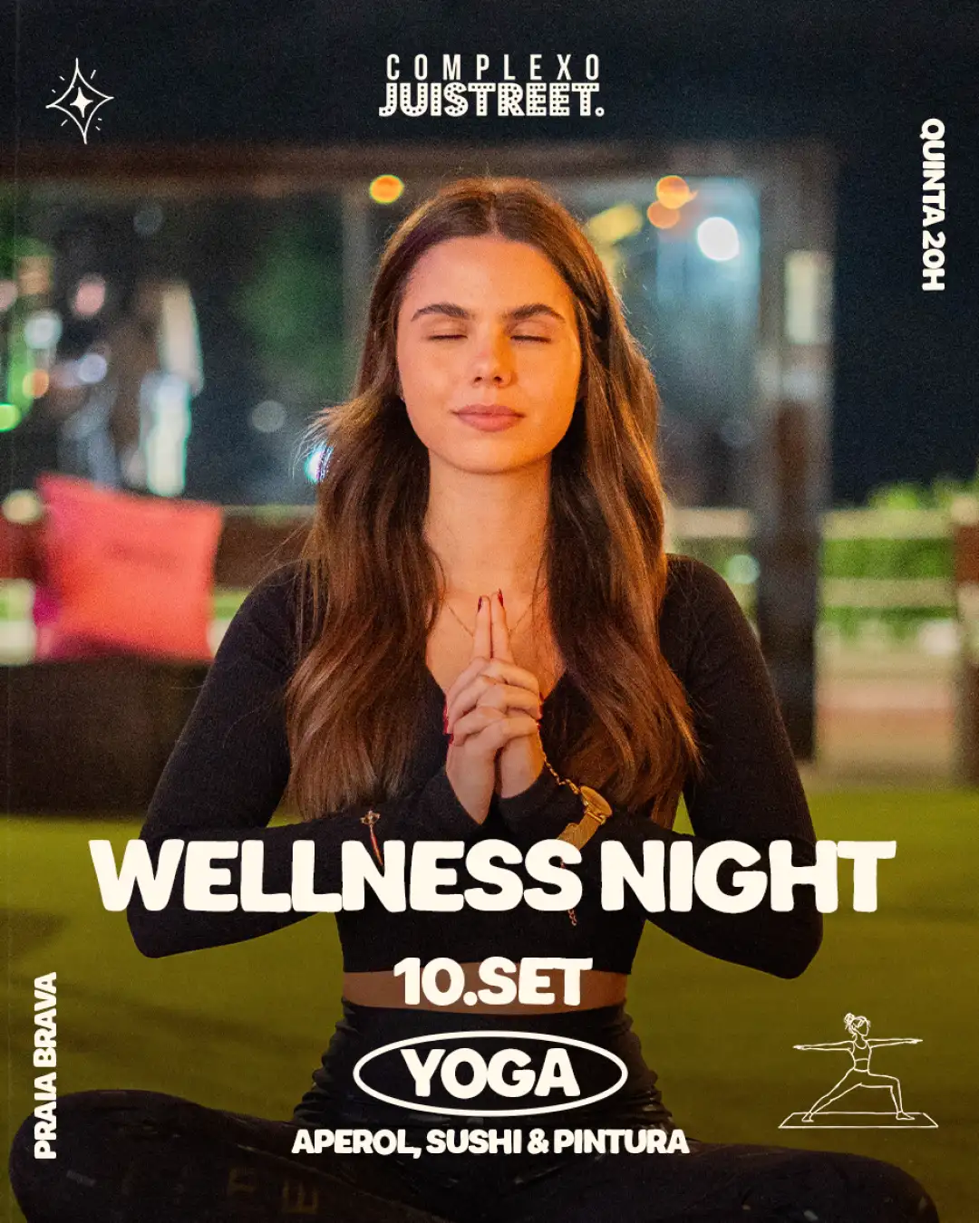 WELLNESS NIGHT | Aperol, Yoga e Arte no Complexo Juistreet
