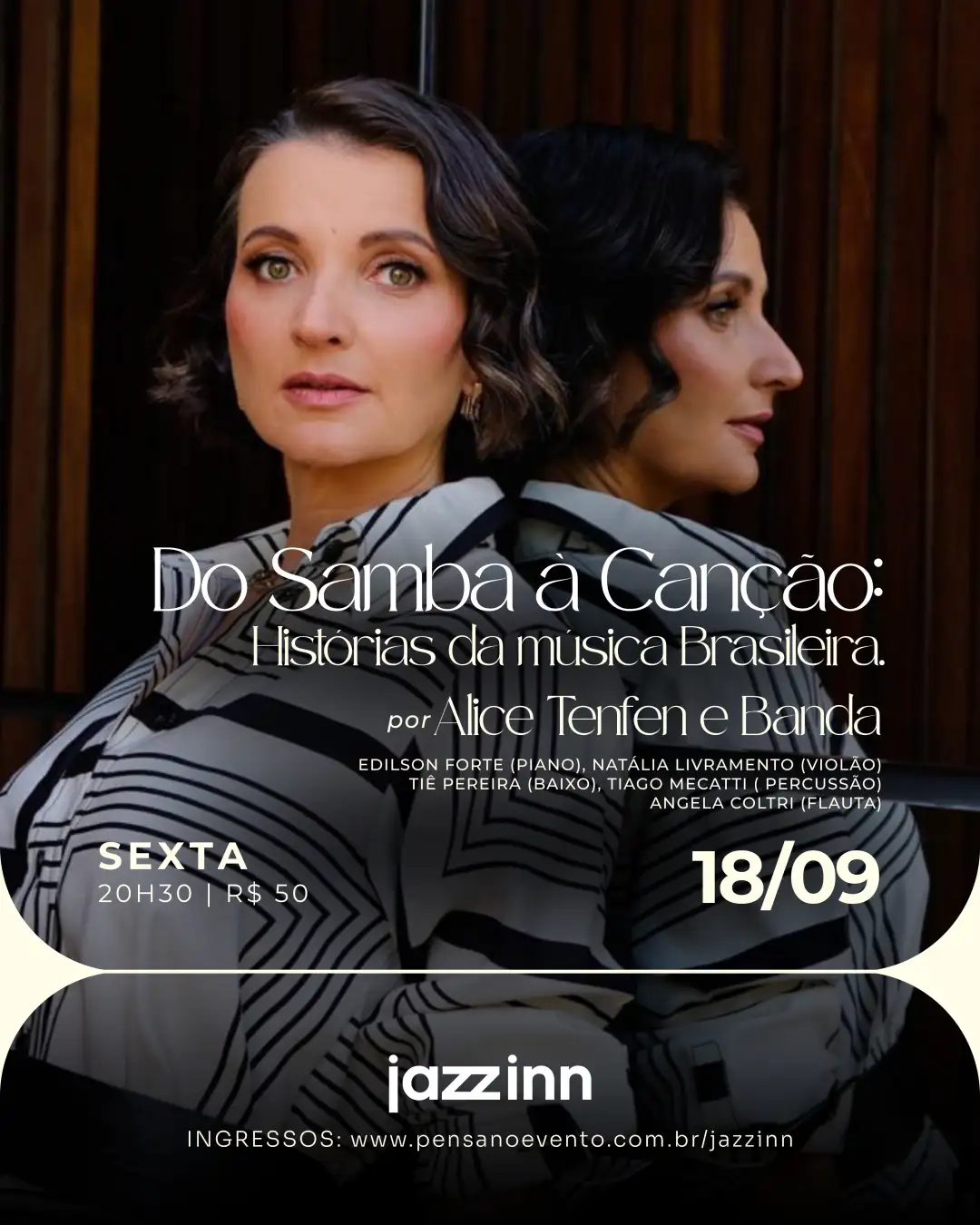 Do Samba à Canção: Histórias da música brasileira por Alice Tenfen e Banda