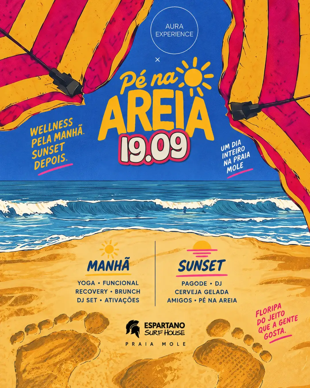 Pé na Areia