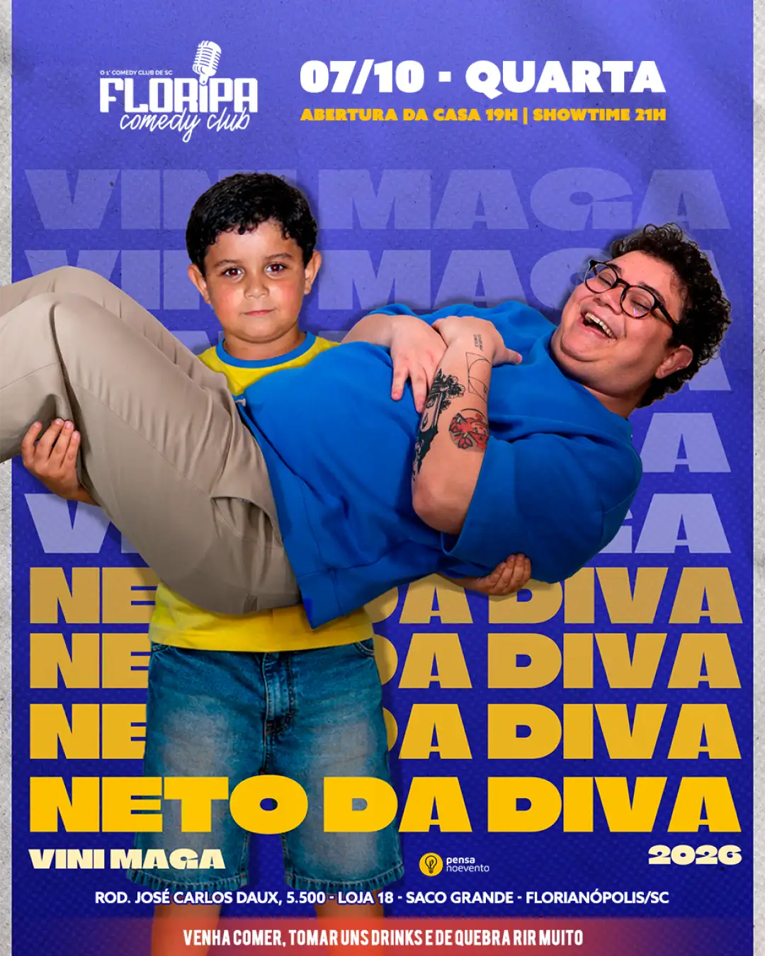 VINI MAGA - NETO DA DIVA - 21h