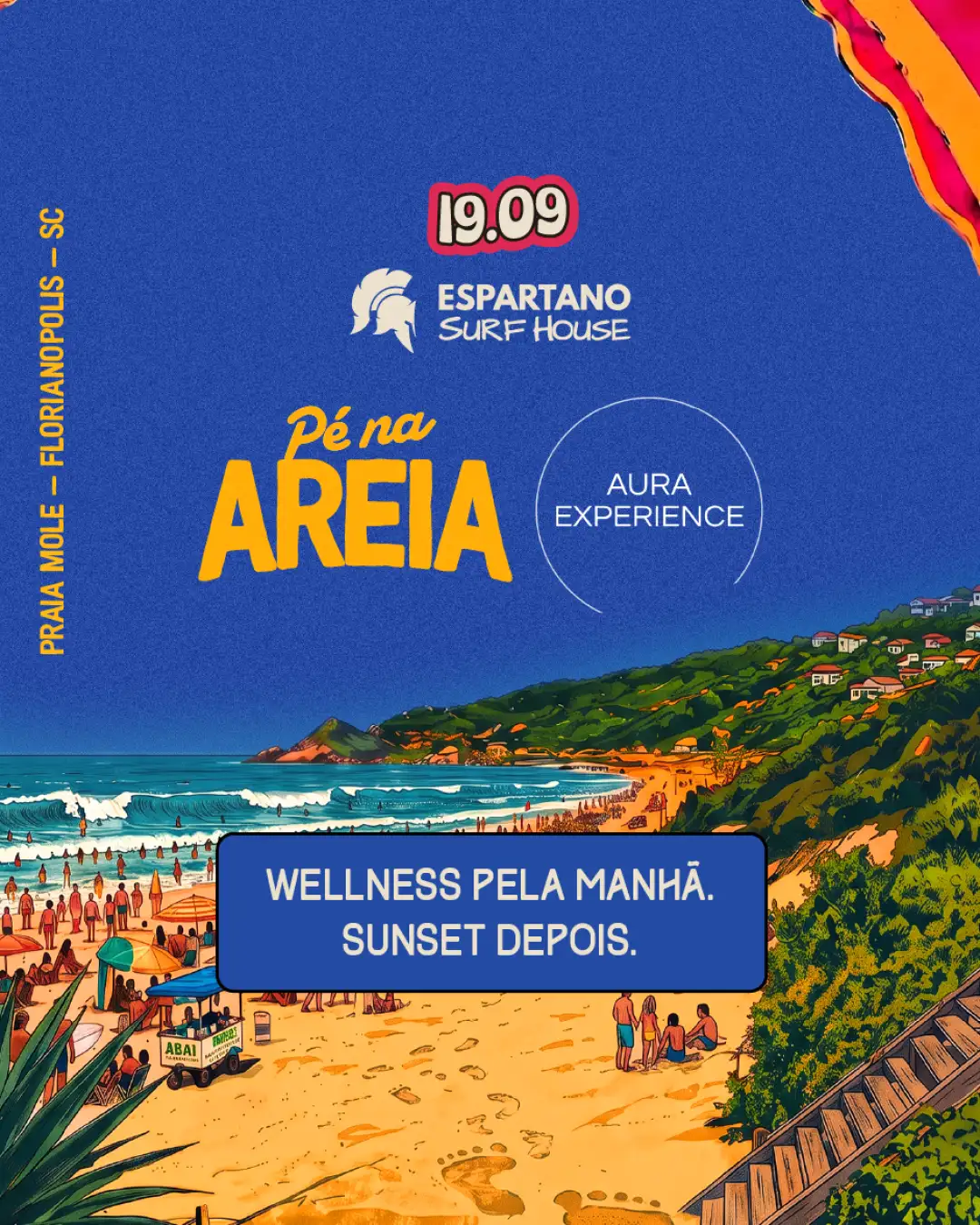 PÉ NA AREIA apresenta: AURA EXPERIENCE + SUNSET