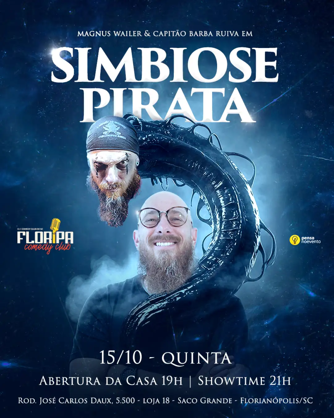MAGNUS WAILER e CAPITÃO BARBA RUIVA - SIMBIOSE PIRATA - 21h