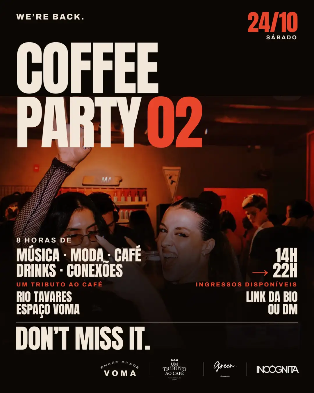 24.10 COFFEE PARTY // UM TRIBUTO AO CAFÉ