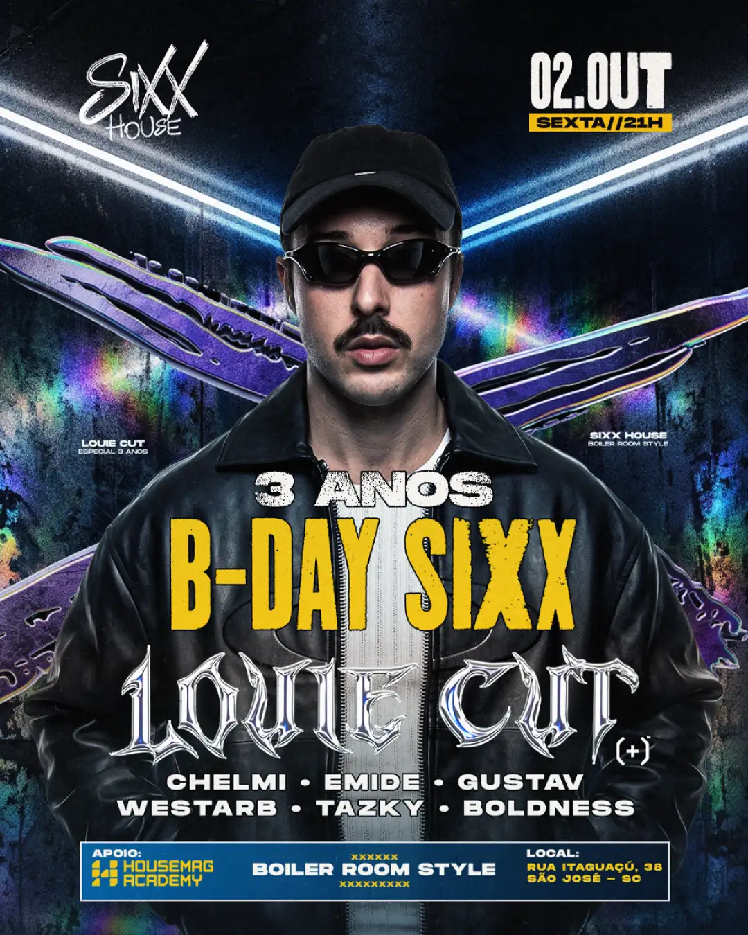 B-day Sixx 3 Anos - Louie Cut - Sexta-Feira