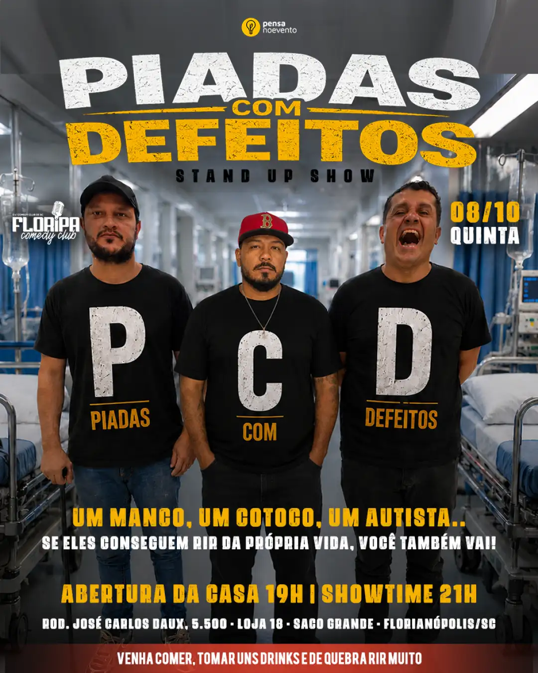 JUNIOR MANCO, RICARDO CEGO e ANTONIO MALUKO - PIADAS COM DEFEITO - 21h
