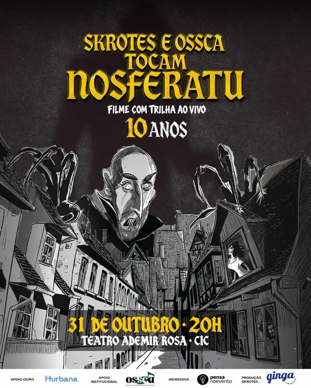 SKROTES & OSSCA tocam Nosferatu