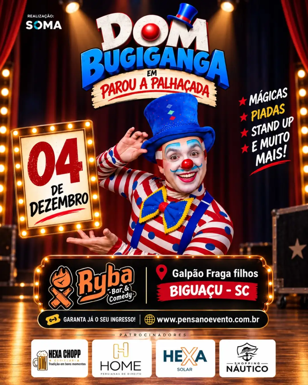 Dom bugiganga em parou a palhaçada