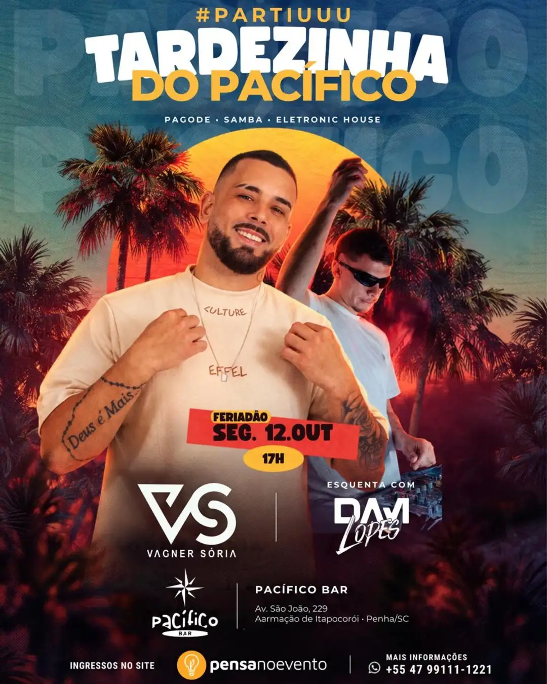 Tardezinha do Pacífico com Vagner Sória!!