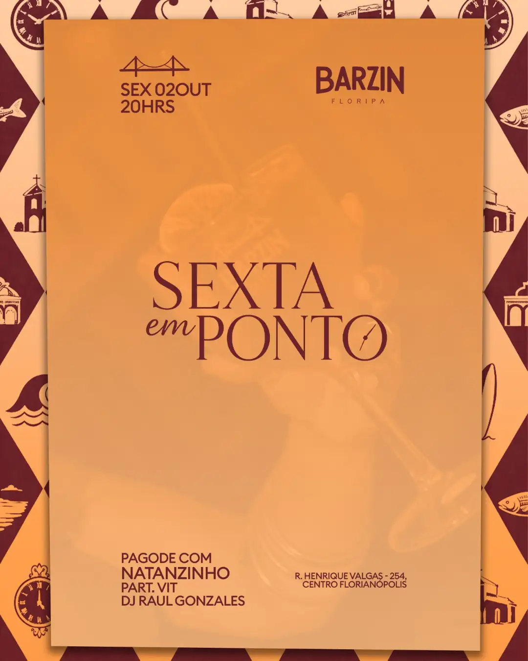 BARZIN SEXTA 02/10 - SEXTA EM PONTO - NATANZINHO + PART VIT + DJ RAUL GONZALES