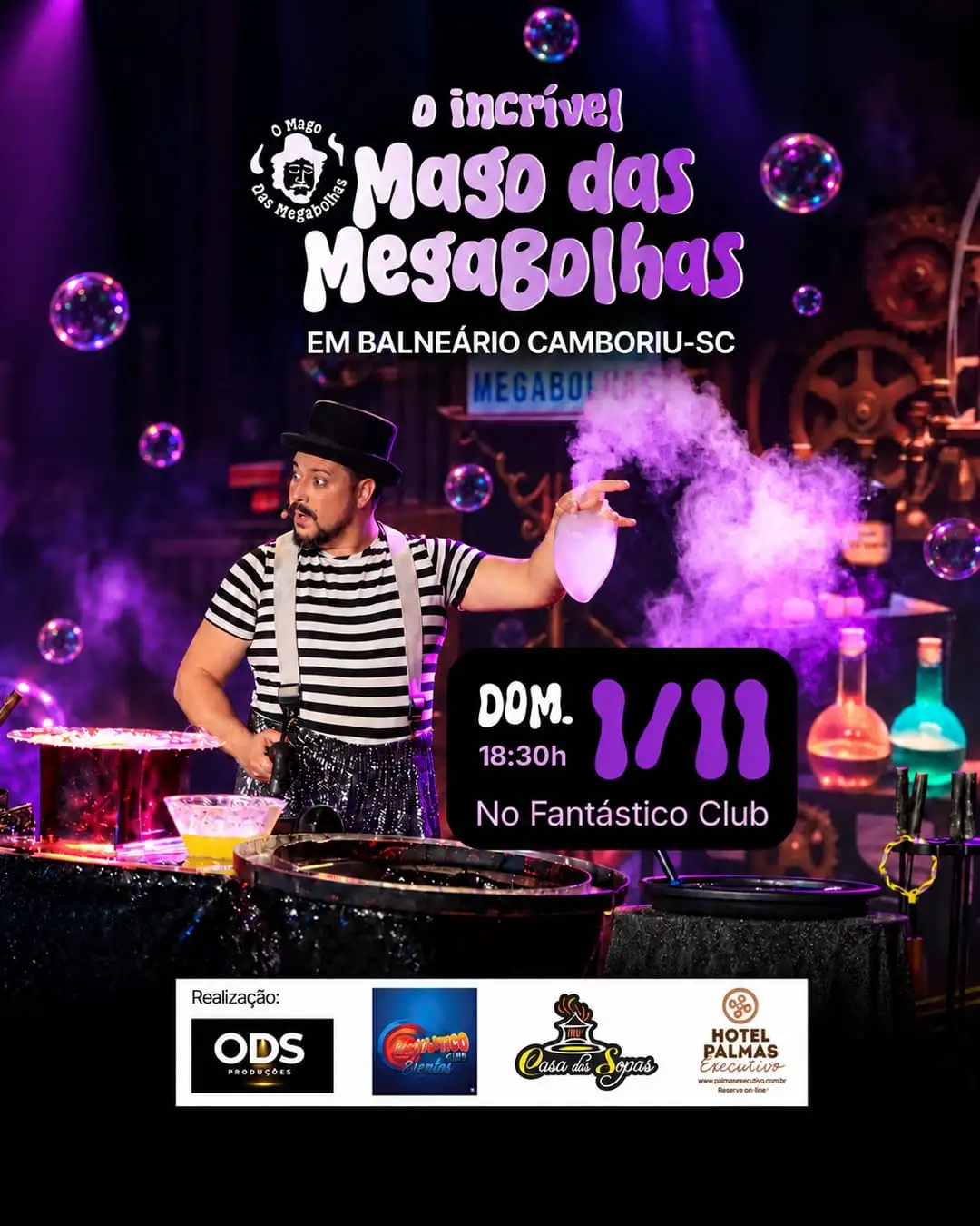 O Incrível Mago das Mega Bolhas