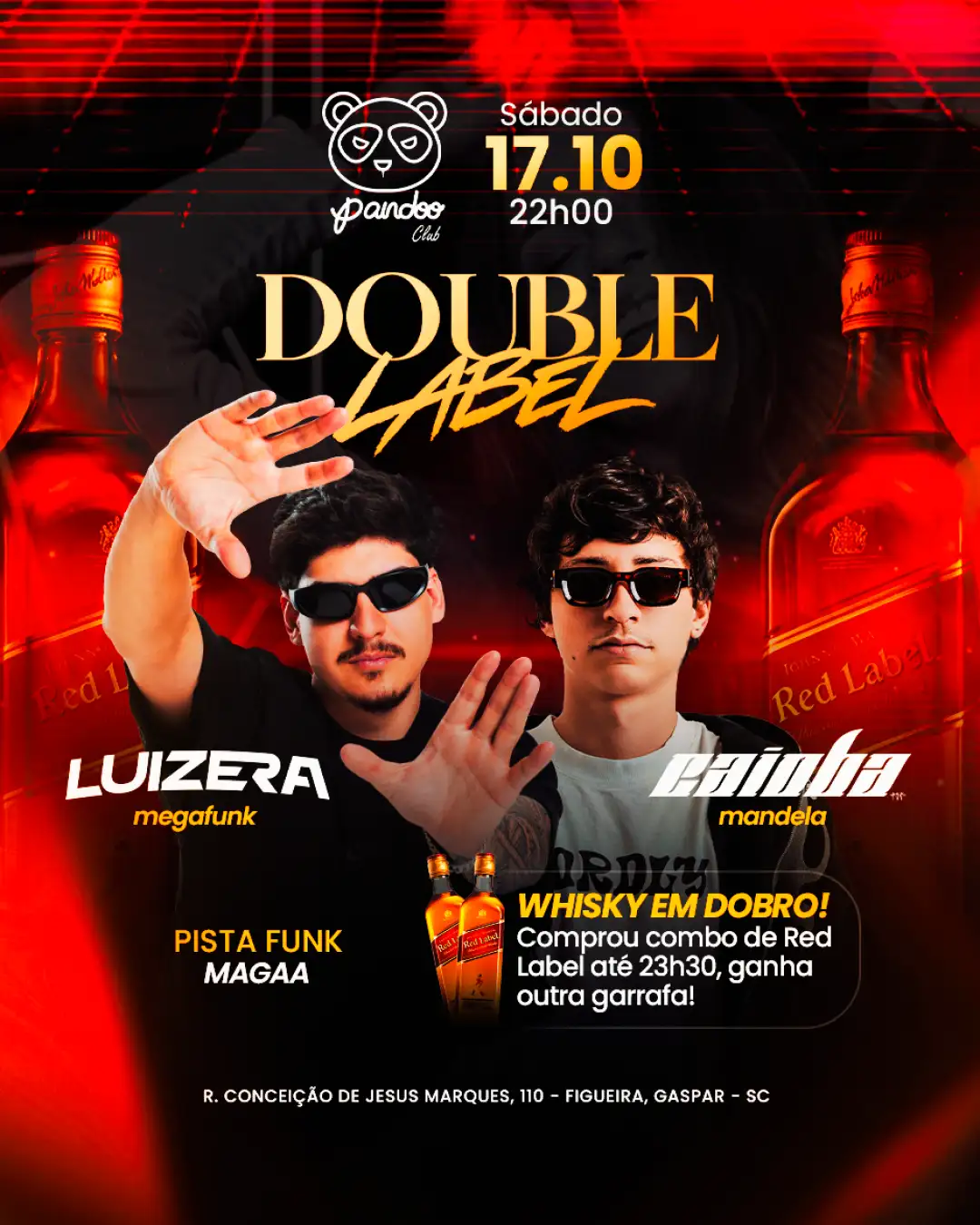 DOUBLE LABEL COM LUIZERA + CAIOBA